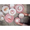 Pip Studio Royal Stripes 51001345 Breakfast Plate Dark Pink 21