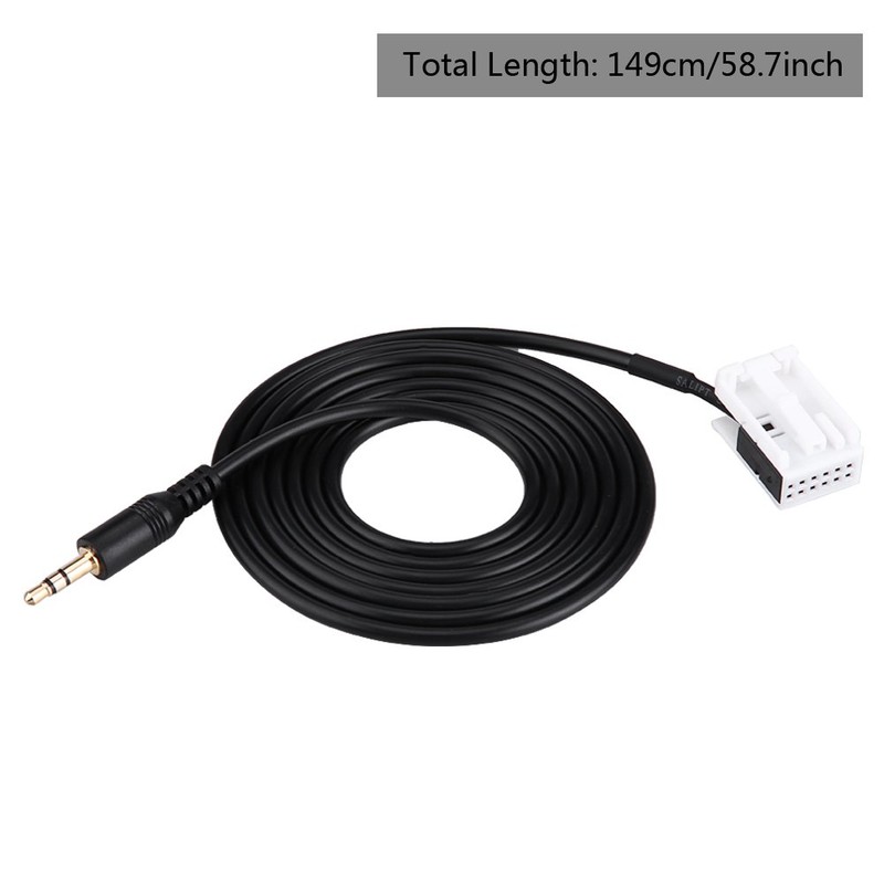 Keenso Car Aux Cable, Car Audio AUX Cable Adapter Auxiliary