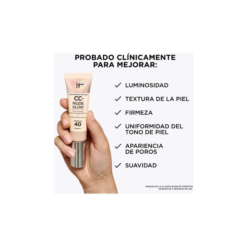 It Cosmetics Cc+ Nude Glow Foundation Base Maquillaje 32ml