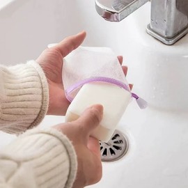 Soap Foaming Net Pouch for Face Wash, Multi-purpose Gift & Potpourri Bag Lucky Pouch L (Random Color) 17ea