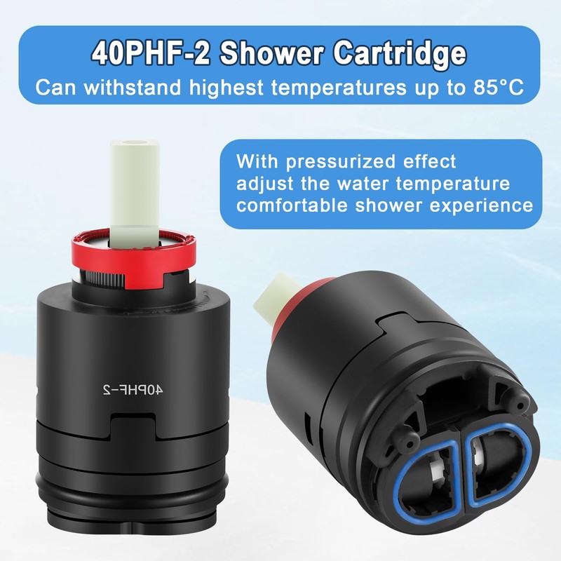40PHF-2 Pressure Balance ​Cartridg, 40mm Shower Faucet Cartridge Replacement, Compatible