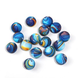 【B170】 Beads for DIY Projects: 15mm Round, Mixed Color, 30Qty PRINT, 50Qty SOLID Silicone Beads - B170:_#361 YM519