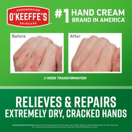 O'Keeffe's Working Hands Hand Cream for Extreme Dryness - 3 oz Tube (12 Pack) - Repairing Skincare for Cracked, Dry Hands