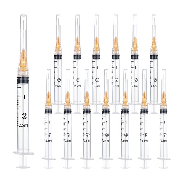 20 Pack 2.5ml/cc Plastic Tube Lab Dispensing Tools, Individually Packaged