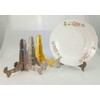 Booluee 2 Pcs Vintage Metal Easels Plate Display Stands Picture