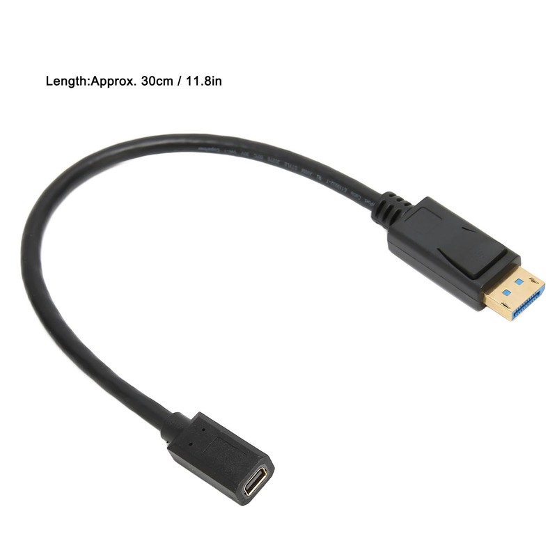 DP Male to Mini DP Female Cable 8K 60Hz 4K