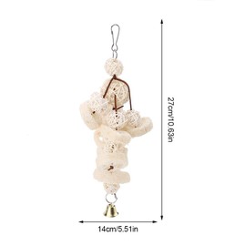 Pssopp Parrot Toy, Perch, Pet Supplies, Bird Supplies, Parakeet, Parrot, Toy, Chewing Toy, Stress Relief, Hanging Type Toy, Hanging