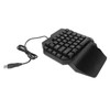 One Handed Gaming Keyboard, RGB Backlit USB Wired Single Hand