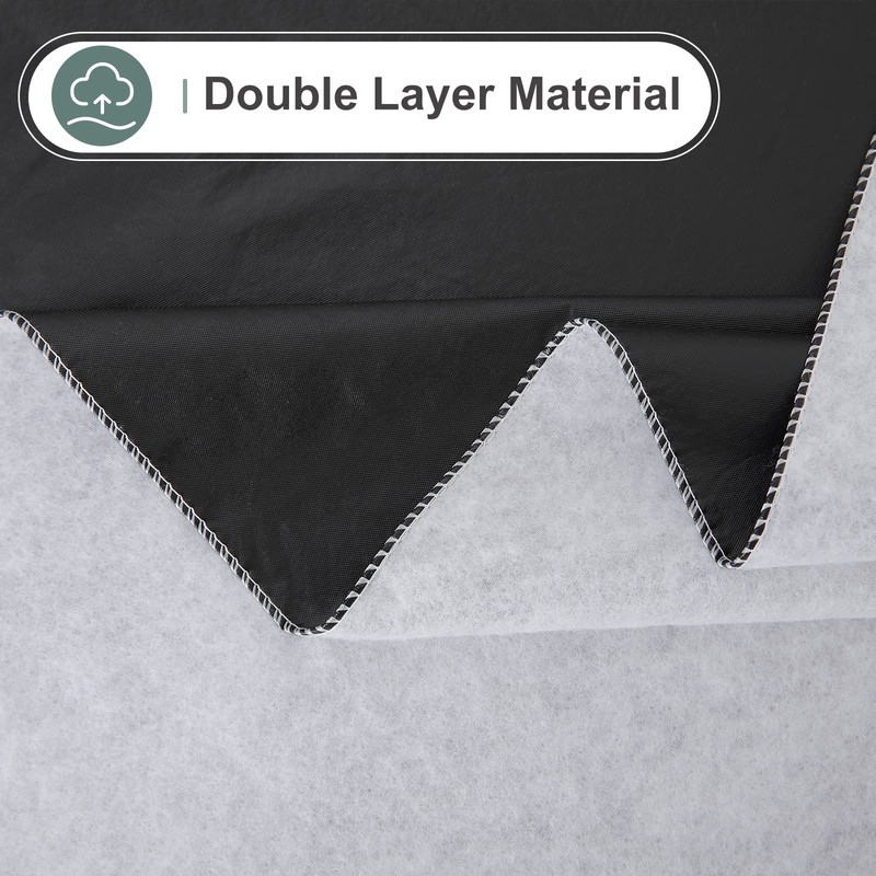 misaya Rectangle Waterproof Vinyl Table Cloth, Flannel Backed Tablecloth, Wipeable
