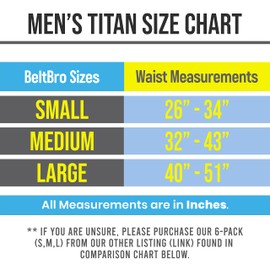 BeltBro Titan - Cinturón elástico sin hebilla para hombre, paquete de 3 (S, M, L), se adapta a trabillas de cinturón de 1.5 pulgadas, cómodo y fácil de usar, Azul / Patchwork, Double Pack