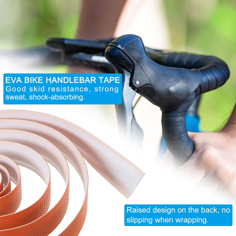 PATIKIL Motorcycle Handle Tape 2 Pack EVA Carbon Handle Grip