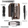 Topstache Leather Multitool Sheath with Belt Clip - Multitool Holster