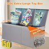 QYYDWN Extra Large Sturdy Toy Box, 40"x16"x14" Stuffed Animal Storage