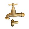 Solid Brass Outdoor Garden Tap, 1/2" BSP or 3/4" bsp