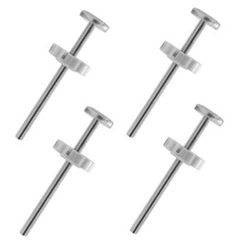Pressure Mounted Bolts for Stair Gate, Stairgate Fittings Parts M8 Spindle Rods Screw Extention Bolts Replacement for Baby and Pet Safety Gate Stairs 8MM*125MM