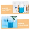 ABOOFAN 8Pcs Transparent Leakproof Plastic Reagent Bottles Caps for Lab