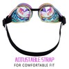 Steampunk Goggles for Raves Trippy Psychedelic Kaleidoscope Glasses with Rainbow