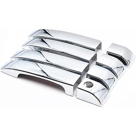 Yitoking Mirror Chrome Side Door Handle Cover Trim Decorative Adhesive Compatible with 06-09 Land Rover Range Rover HSE NOT for Sport Version 2006 2007 2008 2009