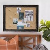 Vision Board Linen Bulletin Board Black Frame, 21"×27" Pin Boards