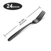 Unokit 24-Piece Stainless Steel Dinner Forks Silverware - 8 Inch