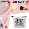 BLUPARK Zodiac Sign Cosmetic Bag Horoscope Makeup Bag 12 Constellation