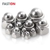 FASTON Self-locking cap nuts, M8 made of rust-proof stainless steel,