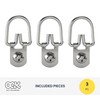 OOK 533830 D-Ring Mirror Hangers, Picture Hangers, ReadyScrew, Steel, Zinc