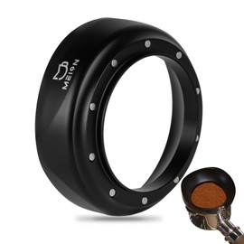 MEION 58mm Dosing Funnel, Magnetic Espresso Dosing Funnel Coffee Funnel Compatible with 58mm Portafilter, Espresso Tools Portafilter Funnel (58mm, Black)