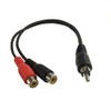 electrosmart 1 RCA Phono Male Plug to 2 RCA Phono