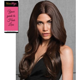 22" Wavy Fineline Extensions Color R830 GINGER BROWN - Hairdo Wigs 4 Piece Kit Clip In Women's Tru2Life Heat Friendly Synthetic Added Length Bundle with MaxWigs Hairloss Booklet