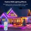 Permanent Outdoor Lights for House, 120ft 72 LEDs Smart RGB&IC