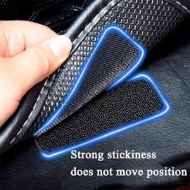 20 Sets Hook and Loop Strips with Adhesive(1x4 Inch & 2x2 Inch),Strong Heavy Duty Double Sided Adhesive，Hook and Loop Tape for Carpet, Couch Cushions, Pedal Board