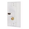 GE High Speed Ethernet HDMI Coaxial Coax White Wall Face