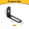 sourcing map 10Pcs L-Shaped Brackets Corner Brace, 1.5"x0.94"x0.47" Corner Bracket