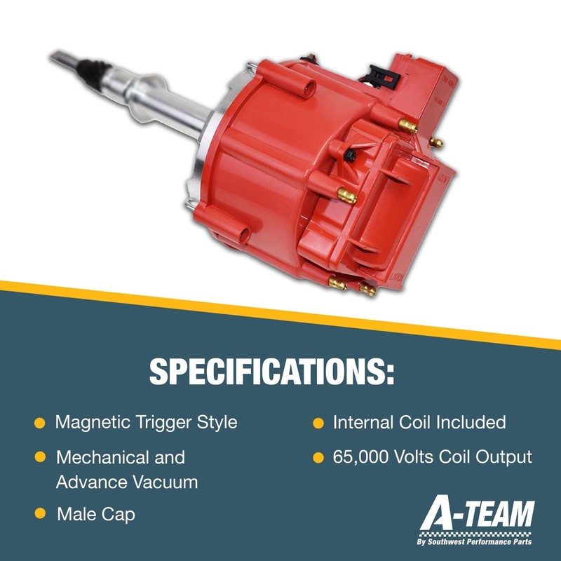 A-Team Performance - HEI Complete Distributor 65K Coil, 6 Cylinders
