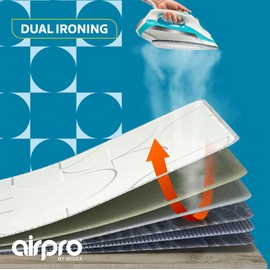Airpro By Widex Giant Ironing Blanket - 148 x 80 cm - 6 Layers Extra Thick Padding & Durability - Ironing Blanket for Your Table - Iron Faster and More Comfortable on Your Table
