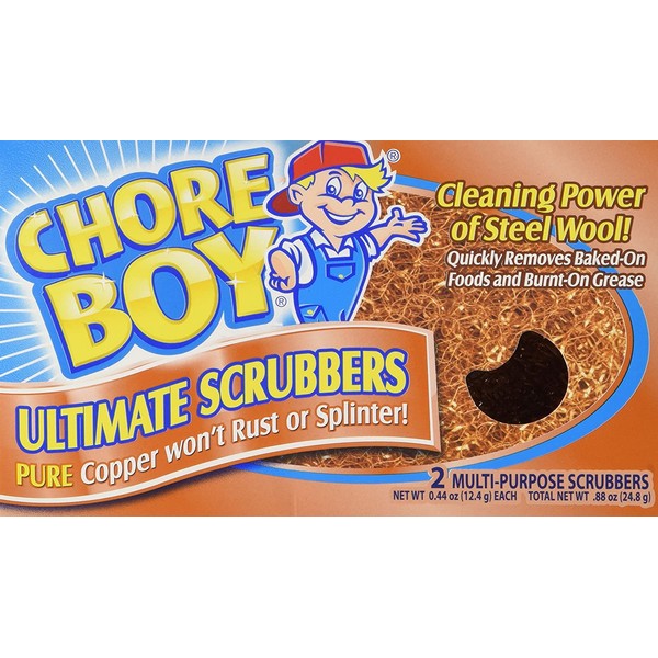 Chore Boy Copper Scouring Pad-2ct
