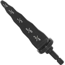 Hymnorq 5-in-1 Copper Pipe Swaging Tool Drill Bit, 1/4" to 3/4" HVAC Tube Expander, 1/4" Hex Shank Spin Set for Soft Copper & Aluminum Tubing Repair