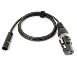 Selected Cable Microphone Cable Mini XLR Male to XLR Female for Blackmagic 4K 6K Pro BMPCC Audio Adapter - SC-AK-mXLR-XLR-0150 (4.8 ft / 1.5 m)