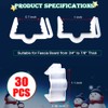 Christmas Light Hangers Clips 7/8 inch Fascia Board Clips Hooks