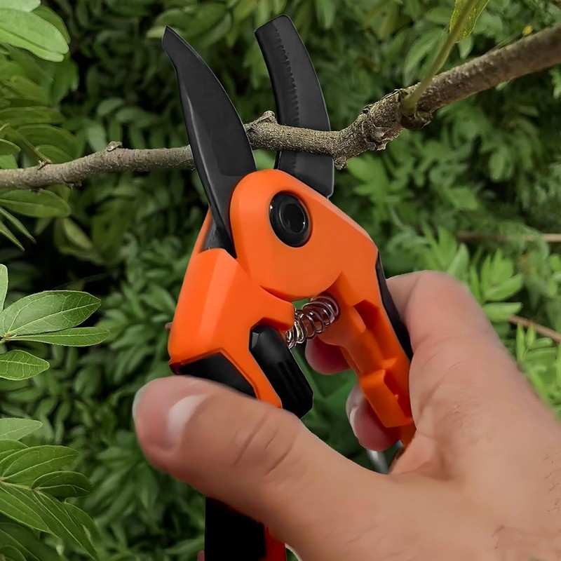 Garden Secateurs Pruning Scissors | Bypass Hand Secateurs with Ambidextrous