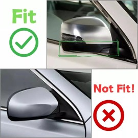 Aftermarket FOR 2012-2014 Subaru Impreza Right+Left Side Rear View Mirror Lower Cover Trim