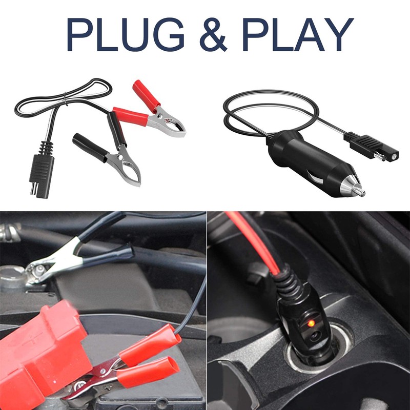 SUNAPEX 12V 5 Watt Solar Trickle Charger Maintainer - Waterproof