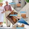 18 inch Premium Folding Teak Shower Seat Wall Mounted -