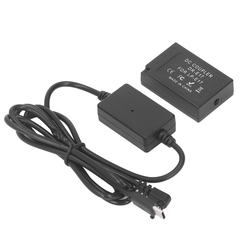 LP E17 Dummy Battery DR E17 DC Coupler with Type