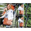 LECONI LE0066 Women's Shoulder Bag Natural Soft Leather Handbag 32