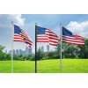 Unbranded 10ft Flag Pole Outdoor Aluminum In Ground Flag Pole