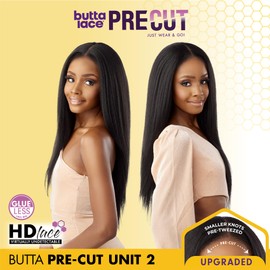 Sensationnel Butta Lace precut Front Wigs - unit 2 glueless precut lace extra wide 5 inch deep part synthetic wig pre-cut pre tweezed smaller knot hairline - Butta pre cut unit 2 (SH/CHESTNUT)