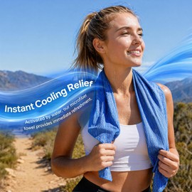 Yekblossom 6 Pack Cooling Towel, Ice Towel for Neck, Hyper-Evaporative Cooling Towels for Yoga Sports Gym Running Workout Camping Outdoor Activities（6-Color Combination）