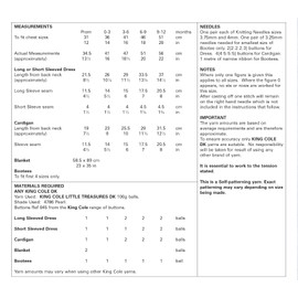 King Cole Baby DK Knitting Pattern Dress Cardigan Blanket & Bootees (5856)